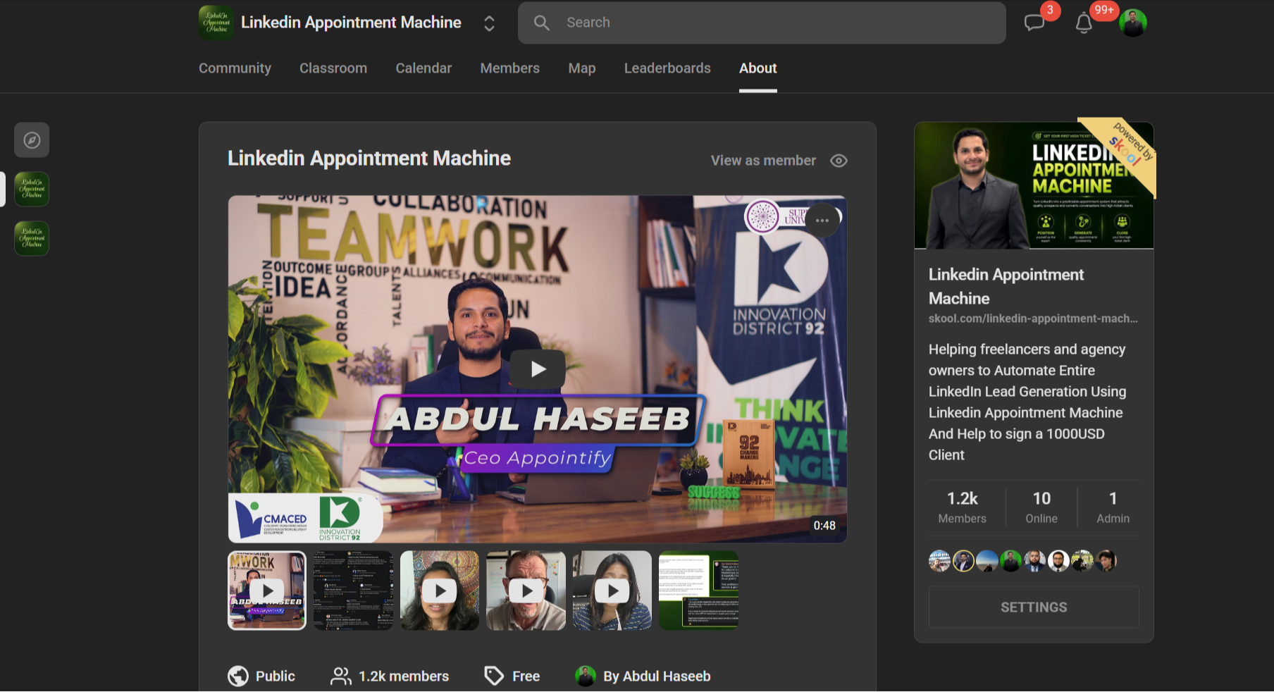 LinkedIn Appointment Machine community — 1200+ members